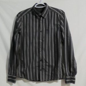 ESPRIT, Slim Fit, xs, extra small, striped button down front shirt, GUC